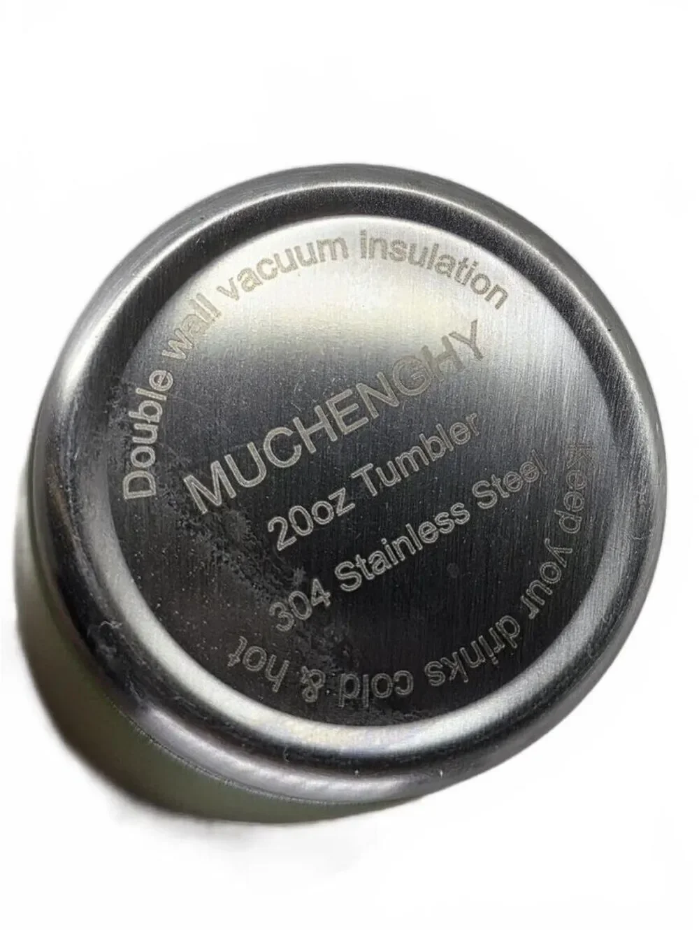 Muchengy 20oz Stainless Steel Tumbler Clear Lid Olive Green